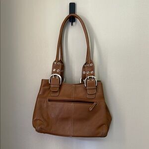 Tignanello Brown Leather Shoulder Bag